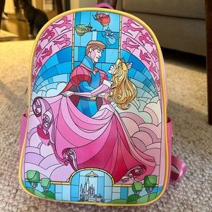 New Sleeping Beauty Stained Glass Loungefly Backpack